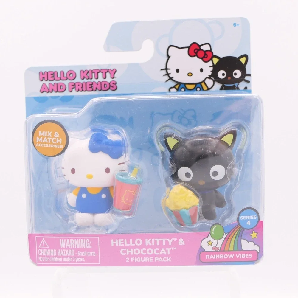 Hello Kitty and Friends Series 4 Rainbow Vibes 9 Sets of 2 Mini Figures in Packs